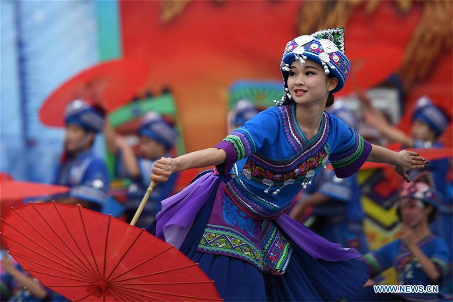 Mulao ethnic group celebrates Yifan festival in SW China