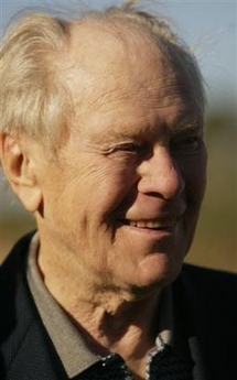 Former U.S. President Gerald R. Ford smiles in this Sunday, Jan. 30, 2005 file photo, during the award ceremony of the Bob Hope Classic Golf Tournament at the PGA West in La Quinta.