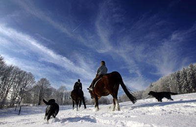 Winter scene in Germany