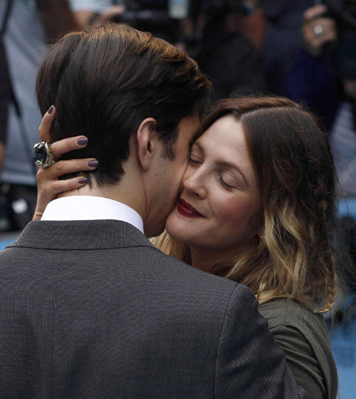 Drew Barrymore and Justin Long attend UK premiere of film 'Going the Distance' in London