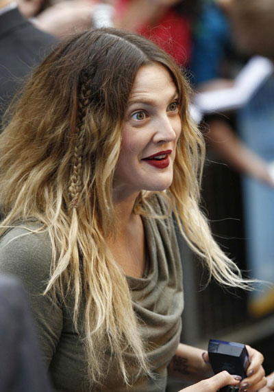 Drew Barrymore and Justin Long attend UK premiere of film 'Going the Distance' in London