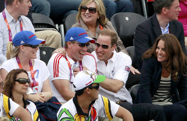 Prince William and Kate cheer at Olympics