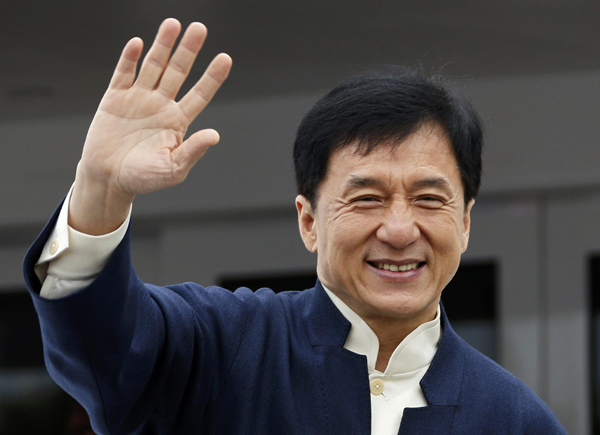 Jackie Chan promotes 'Skiptrace' in Cannes