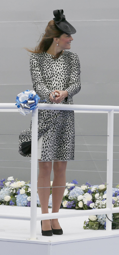 Catherine attends naming ceremony of 'Royal Princess'