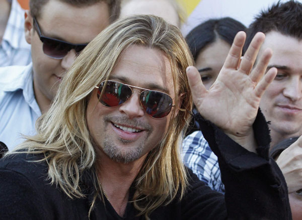 Brad Pitt attends 35th Int'l Film Festival in Moscow