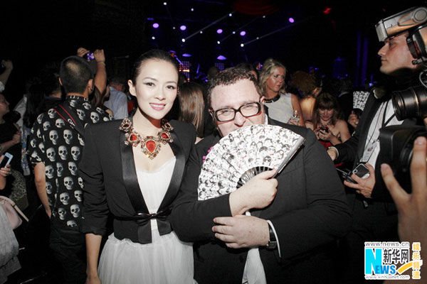 Zhang Ziyi attends fashion party in Paris