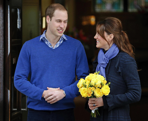 Prince William's wife Kate gives birth to baby boy