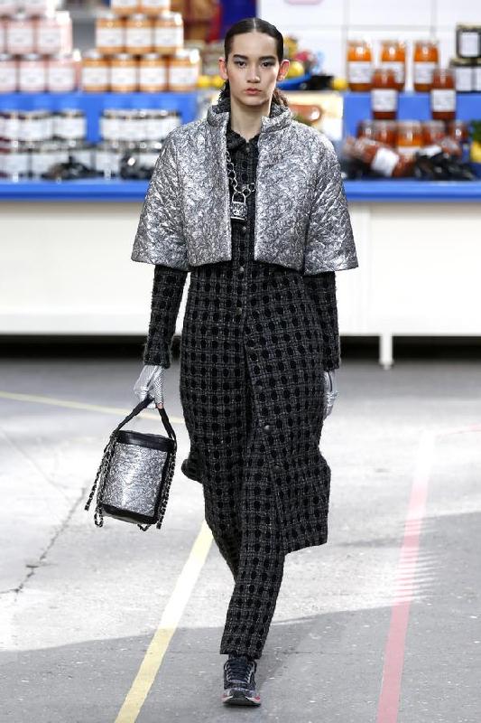 Chanel turns runway into supermarket