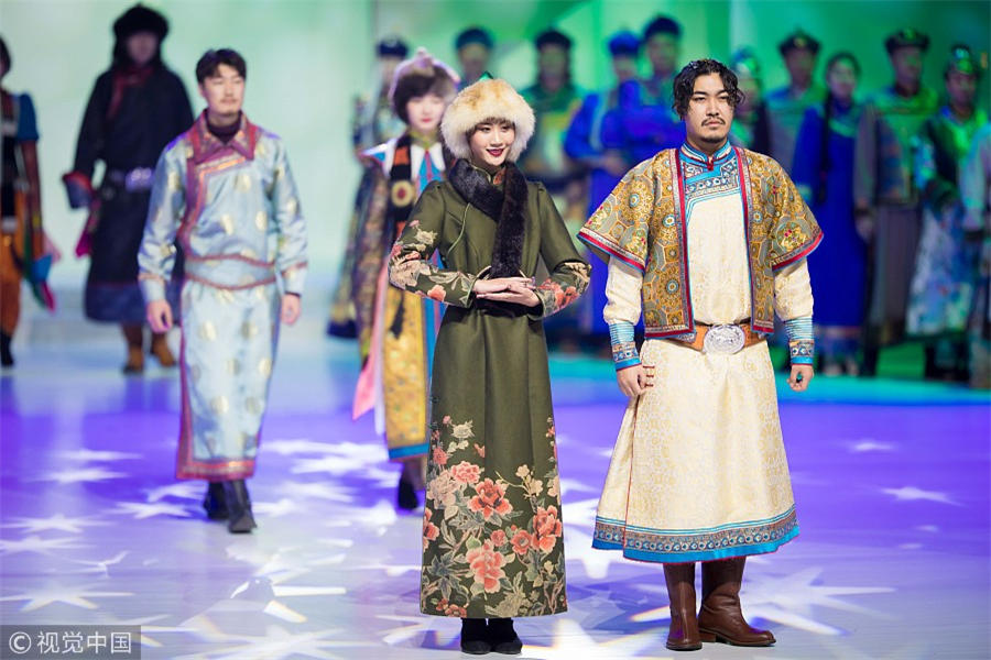 Fashion design in Mongolian style