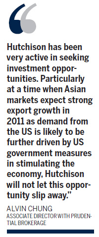 Hutchison Whampoa accumulates more stakes in container terminals