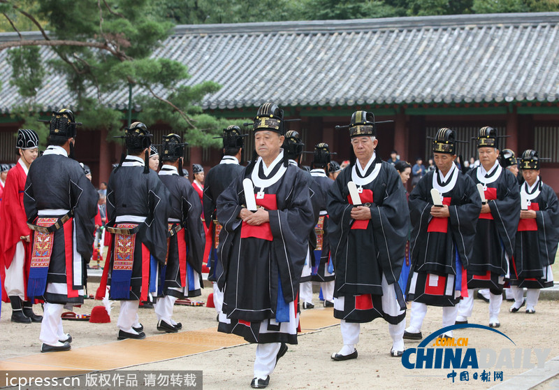 韓國首爾成均館舉行“釋奠大祭”祭祀孔子（組圖）