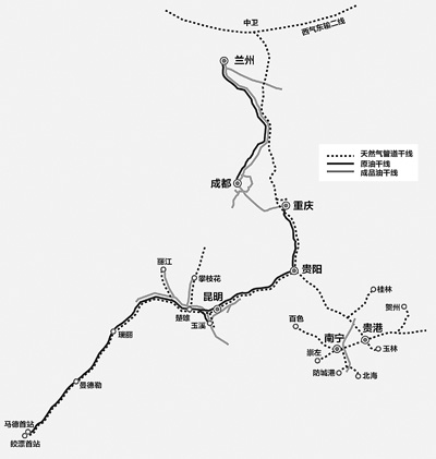 中緬天然氣管道干線投產 每年120億立方米天然氣惠及上億人