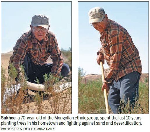 Model planter inspires others to join in his forestation campaign