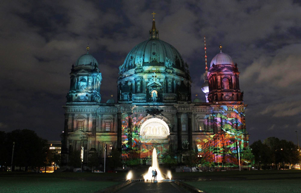 Upcoming festival of lights rehearsed in Berlin