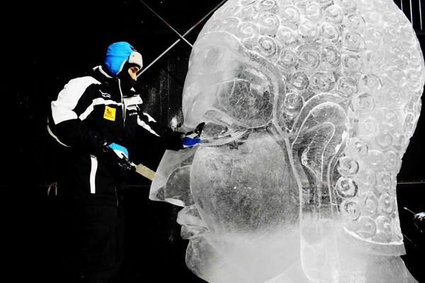 Ice sculpture competition in Harbin