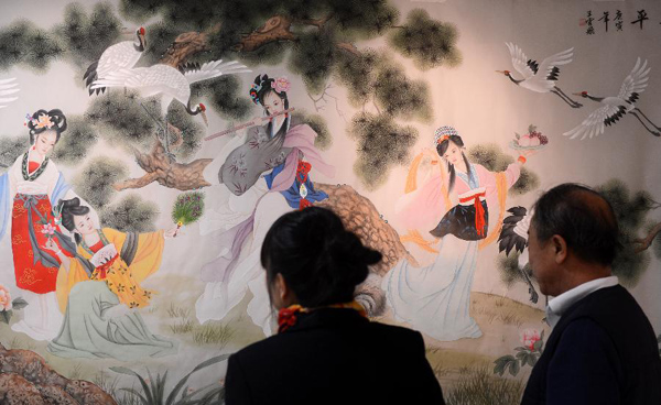 Paintings, calligraphies displayed in China's Changchun