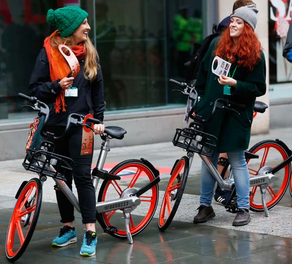 Developing China's bike-sharing into 'shared language worldwide': Mobike's senior management