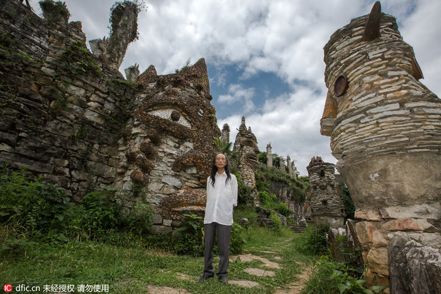 Professor quits job, builds exotic castle