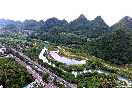 Drone's eye view of Guiyang