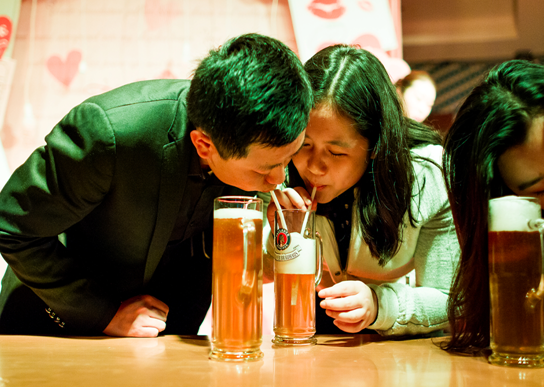 Kissing party in Guiyang hotel for Singles Night