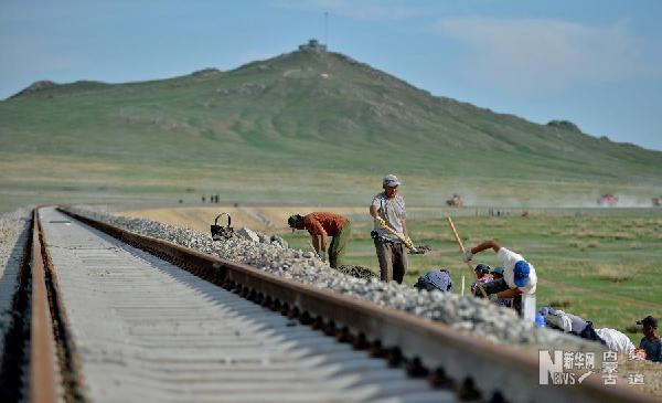 Inner Mongolia completes railway of Gadabuqi Logistics Park