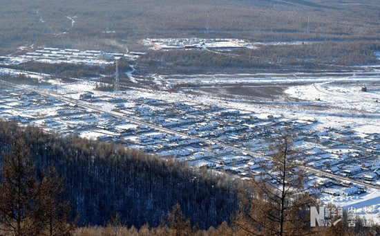 Snow-wrapped Greater Khingan Range