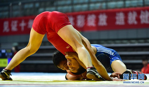 National men's freestyle wrestling championship in North China