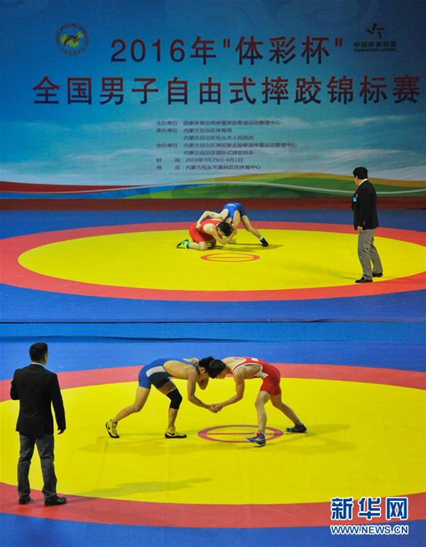 National men's freestyle wrestling championship in North China