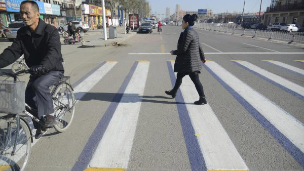 3D zebra crossings for Hohhot