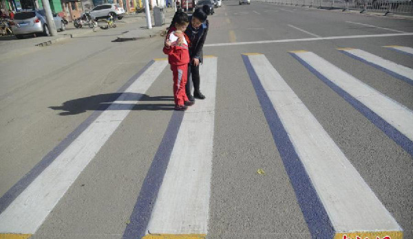 3D zebra crossings for Hohhot