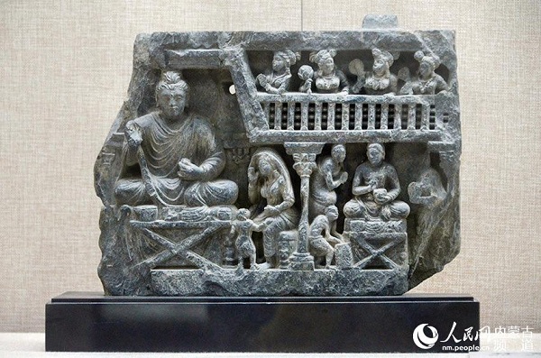 Gandhara Buddha statues exhibited in Inner Mongolia