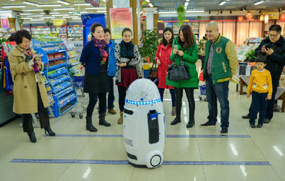 Robot shopping guide comes to Hohhot