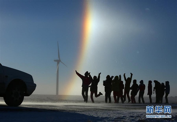 Rainbow arches over Xilinhot