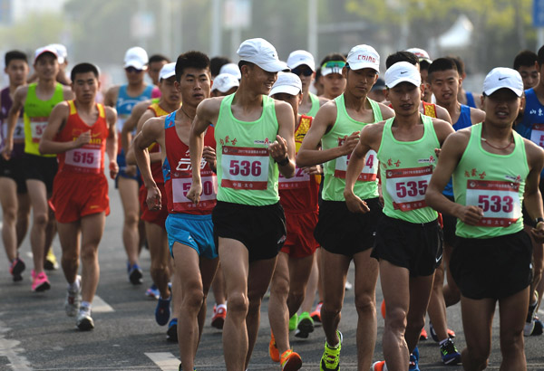 Inner Mongolians ace Taicang race walking competitions