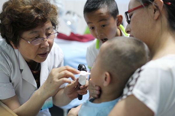 Children receive community healthcare