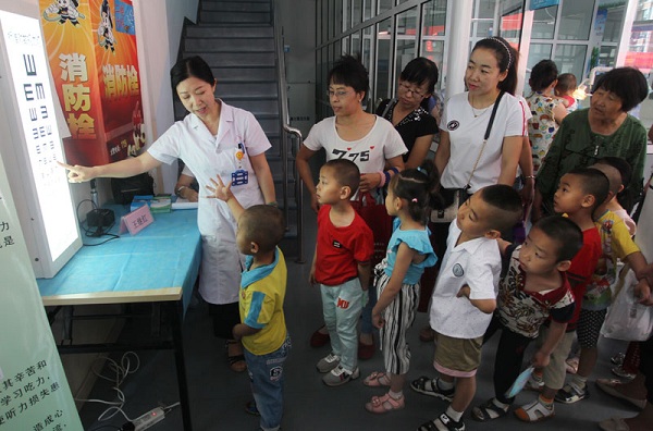 Children receive community healthcare