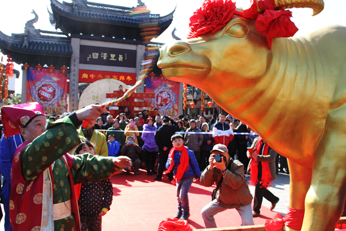 Pictures of a traditional Chinese New Year in Zhouzhuang