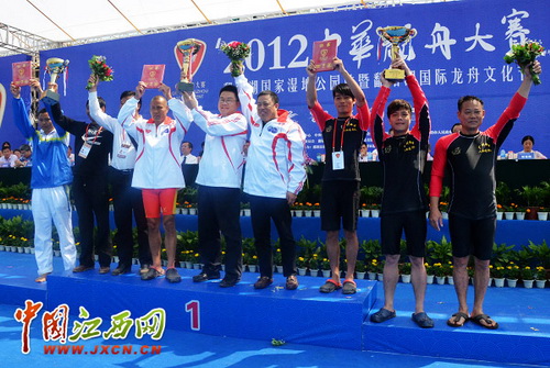 Dragon-boat race ended at Poyang Lake