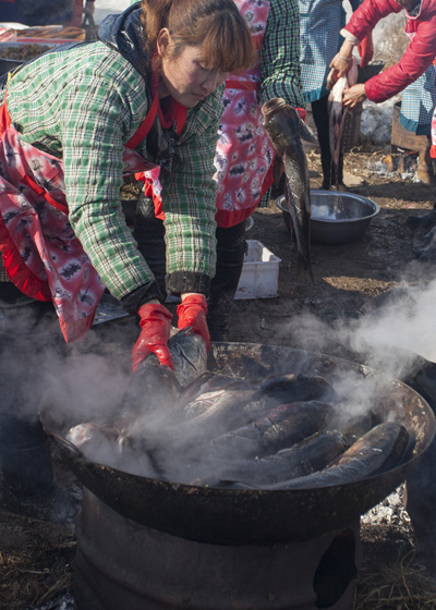 Fresh fish offers for Chinese New Year