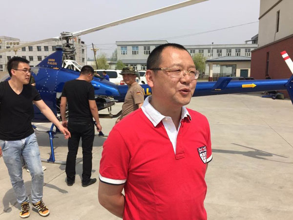 Man buy helicopter to celebrate May Day