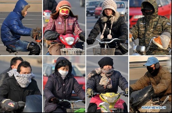 Cold weather hits China's Shanxi