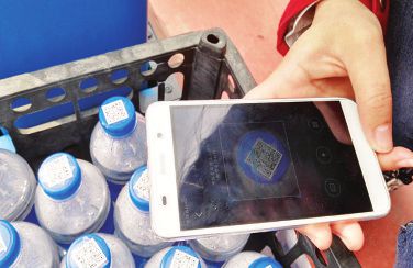 Student's self-service water dispenser installed at Shanxi University