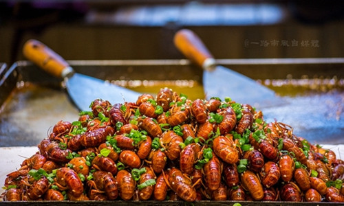 Insect dish and other snacks in Lijiang