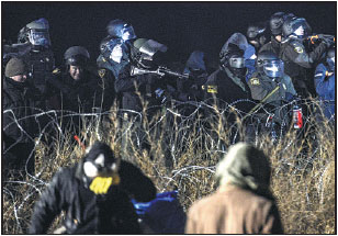 Police clash with pipeline protesters