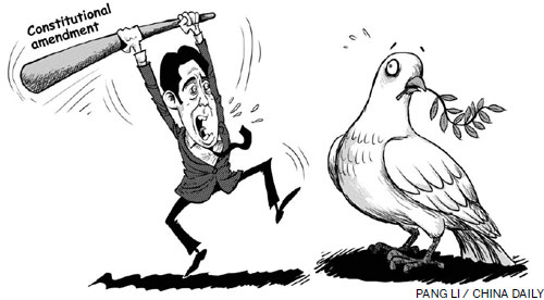 Abe's quixotic quest for constitutional change