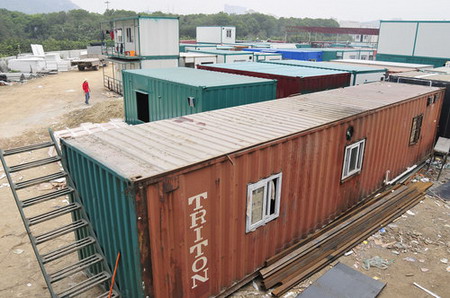 Containers in Shenzhen become revamped cheap housing