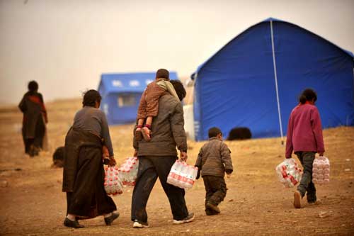 Relief supplies arrive in quake-stricken Qinghai