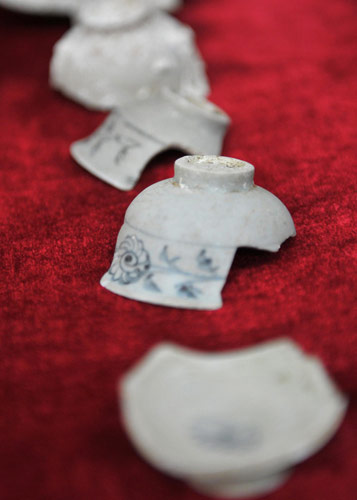 32 cultural relics discovered in South China Sea