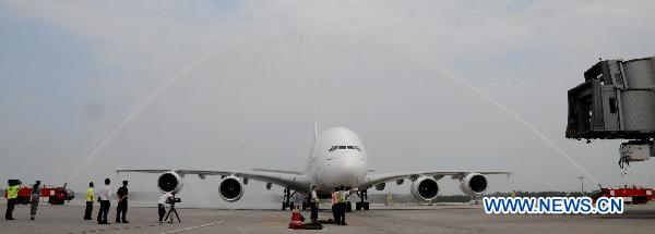 Emirates Airlines launch first A380 service in China