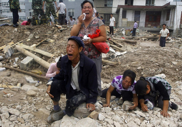 Sorrow in the air after NW China landslide